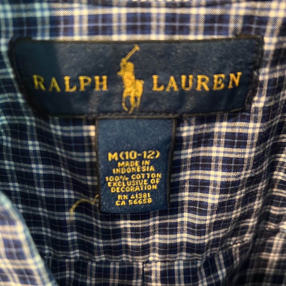 Boys Ralph Lauren long sleeve polo size medium (10-12) - Picture 2 of 4